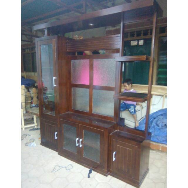 Partisi minimalis sketsel jati partisi jati mebel jepara