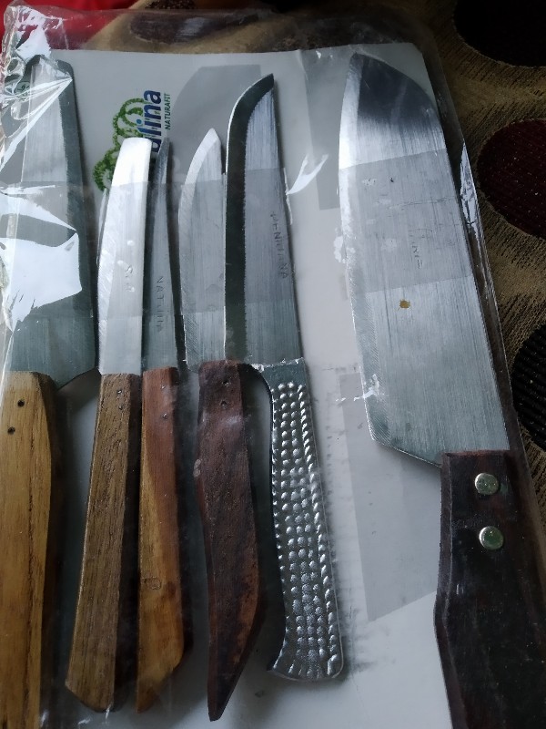 Paket Pisau Super Hemat Isi 6 Anti Karat Tajam (lancip)