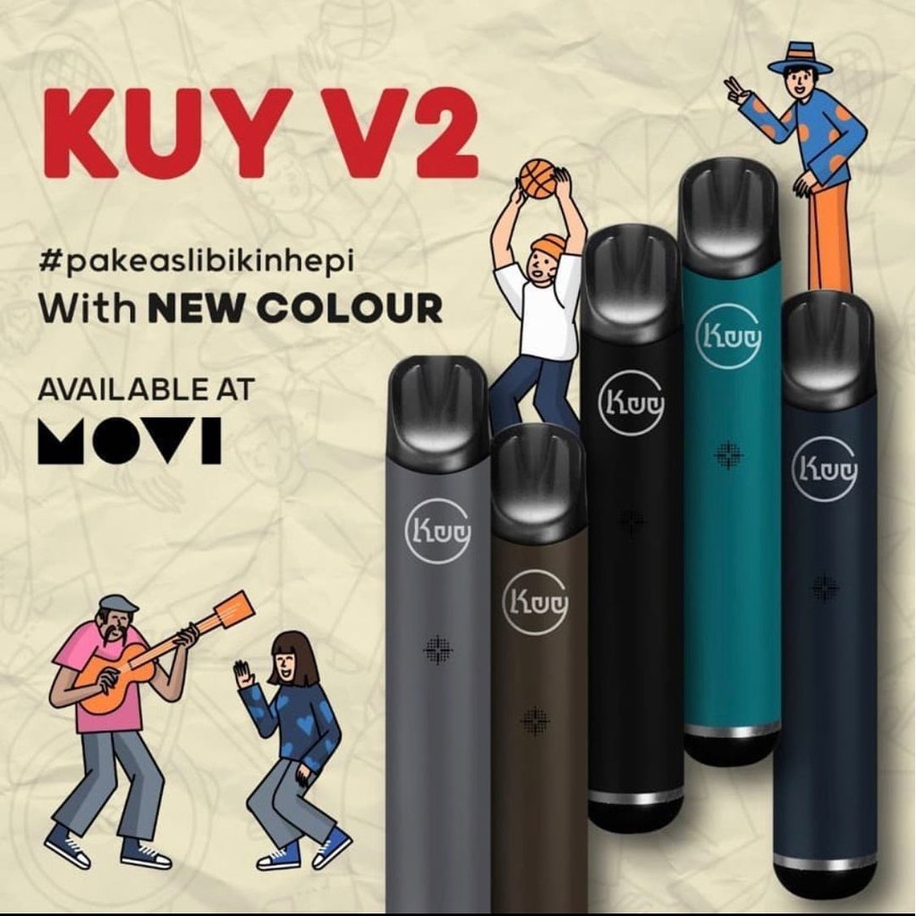 Kuy v2 Pod (tanpa cartridge) 80W 550mAh Authentic Brown Tosca Deep Blue
Grey Pods MOVI Ministri of Indonesia Isure vape 1.0 Ohm Pod Only