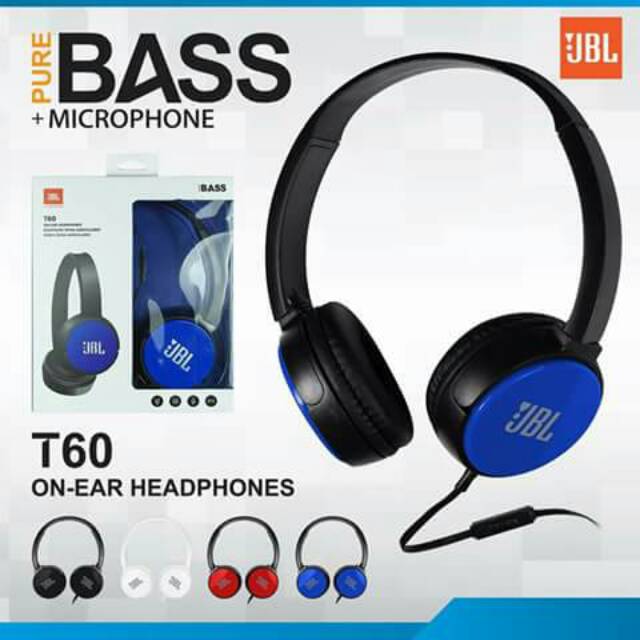 Jual Earphone JBL Model T60 (biru) | Shopee Indonesia