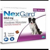 Obat Kutu Anjing NexGard Medium 1Box (10-25kg) Demodex Scabies