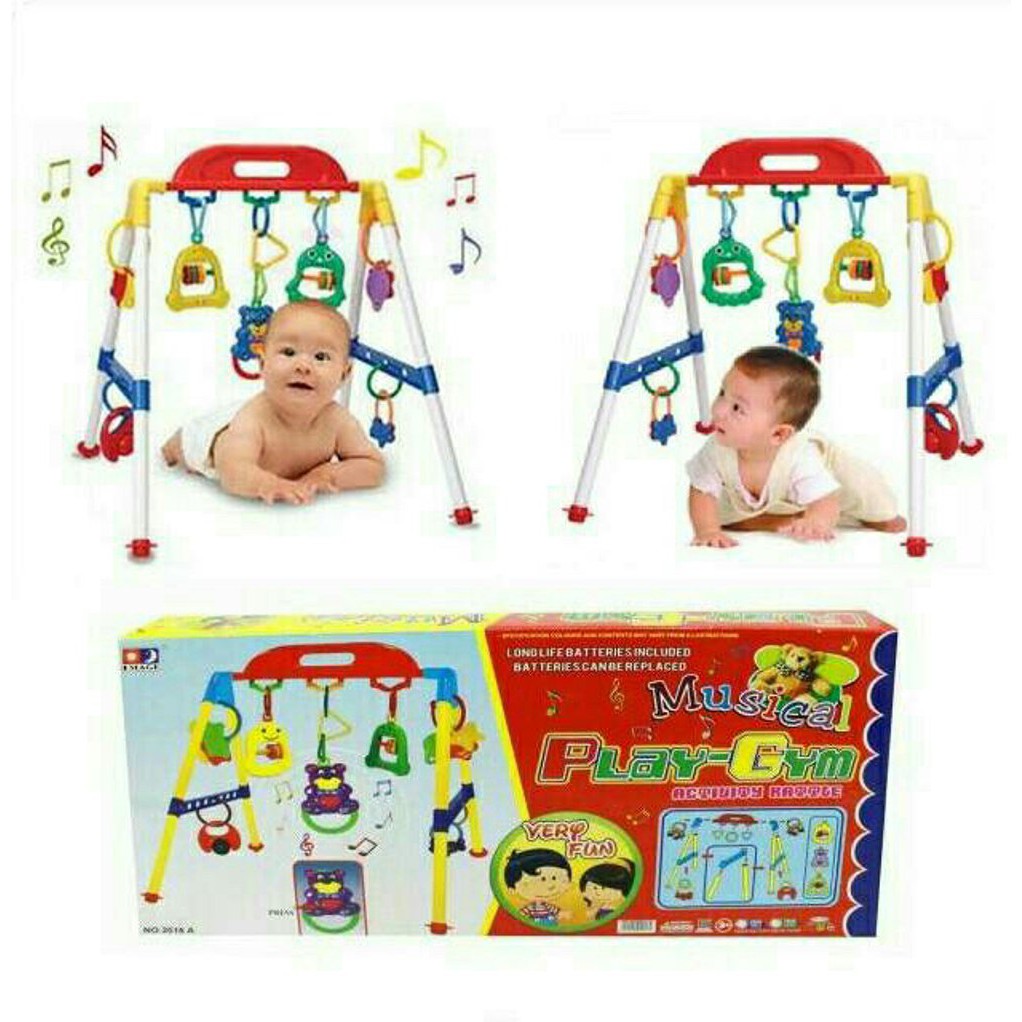 Baby musical play gym / musik mainan rattle bayi anak