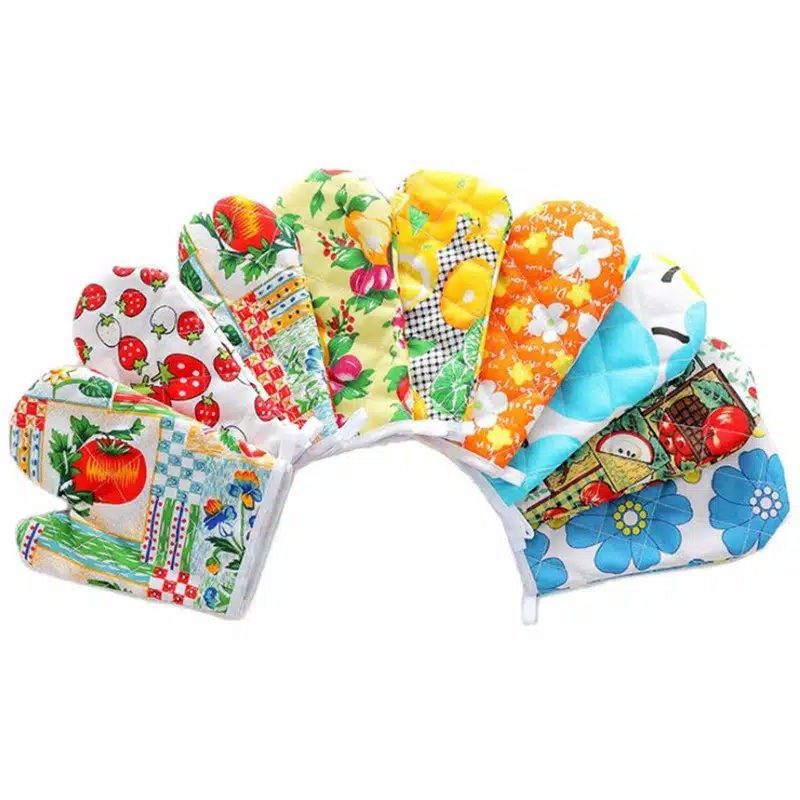 Sarung Tangan Anti Panas Dapur Sarung Tangan Oven Mitt Kitchen Set Gloves Oven Microwave