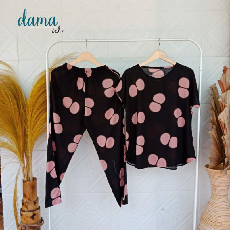 Baby Doll Rayon // Piyama Rayon // Setelan Panjang Pendek