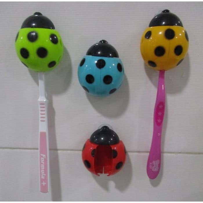 Tempat Sikat Gigi Kumbang Mini/Ladybug Toothbrush Holder Small