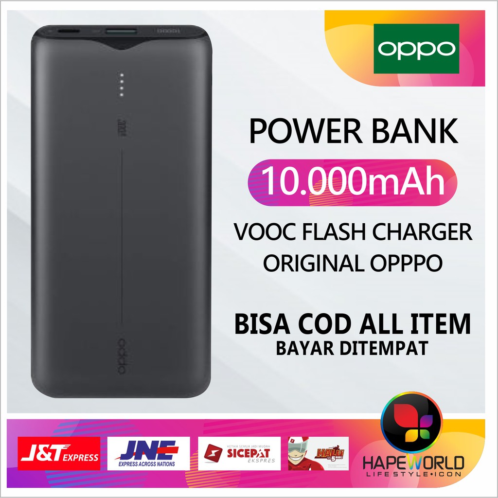 [ ORIGINAL ] POWER BANK VOOC FLASH CHARGER OPPO 100% ORIGINAL MURAH