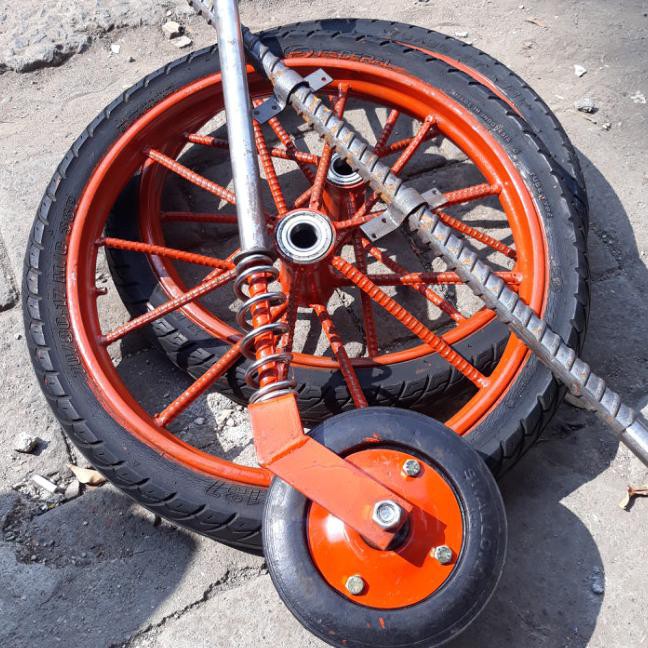 DROPSHIP OKE RODA GEROBAK DORONG Ruji Besi 6kecil dan Roda Gletrek Roda Kastor Ban