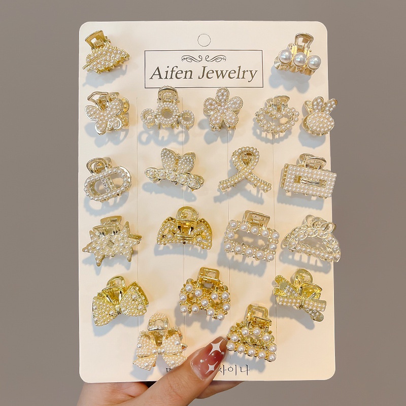 Jepit Rambut Mutiara Berlian Imitasi Untuk Anak Perempuan