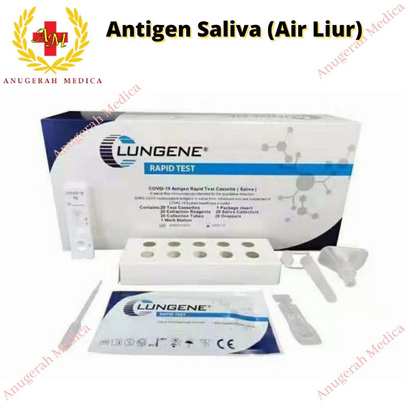 Antigen Saliva Clungene / Antigen Tes Air Liur Lungene Ecer