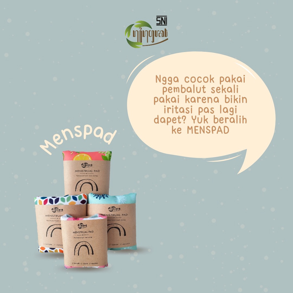 [PROMO] Mens Ningrat - Pembalut Kain - Pembalut Cuci Ulang