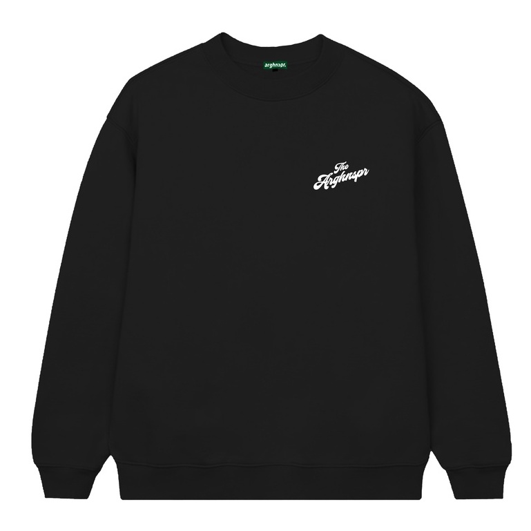 Crewneck Arghinspire Katun Hitam - Litfun