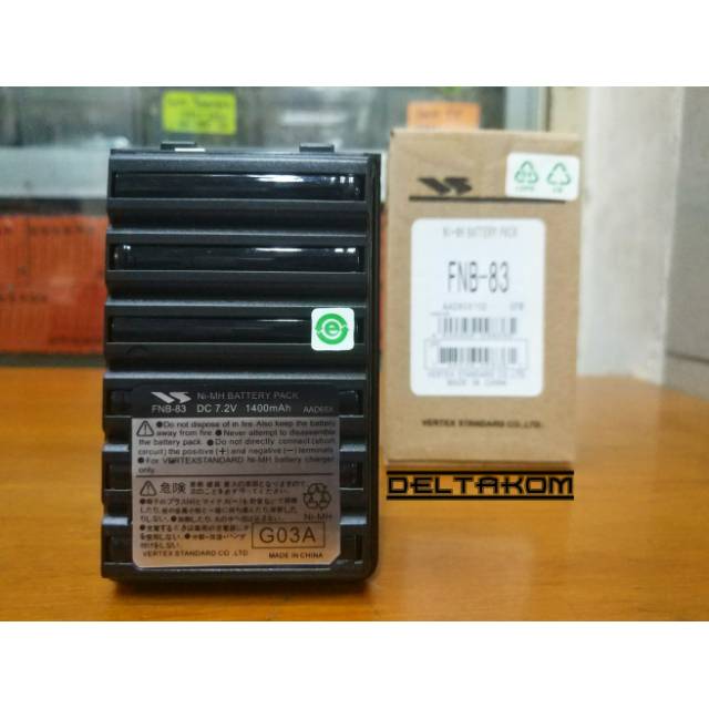 Baterai Yaesu Vertex Standar FNB-83 VX150 VX-250