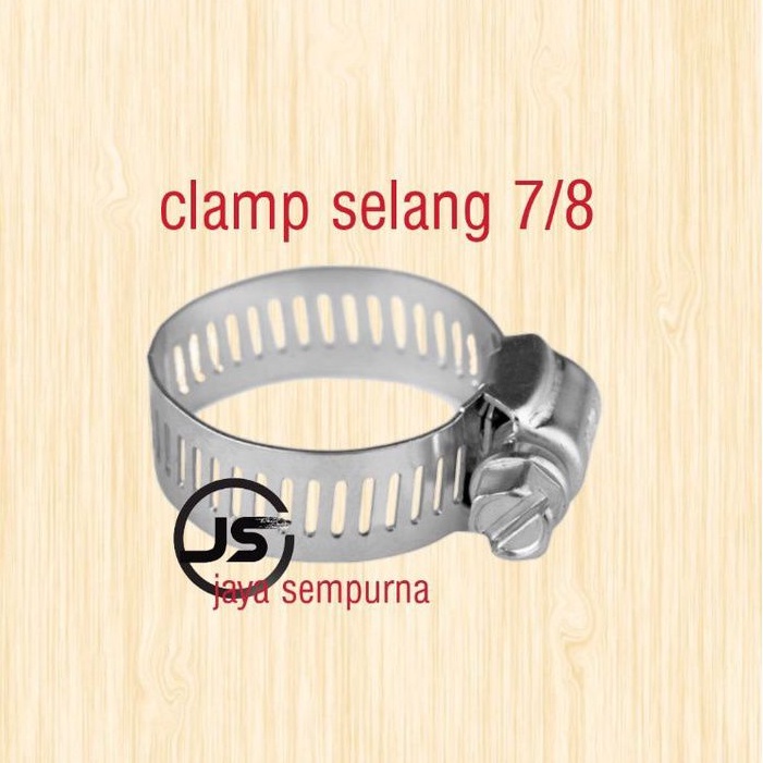 KLEM SELANG / HOSE CLAMP 7/8&quot; TAIWAN&quot;