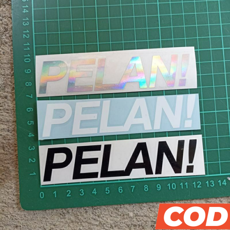 Sticker Pelan / Stiker Motor Pelan / Sticker Cutting motor