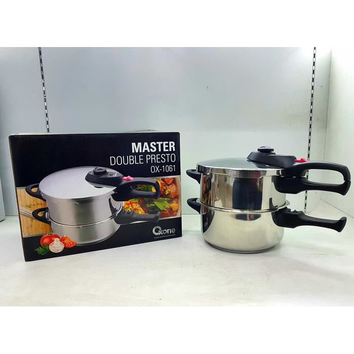 Panci Presto Stainless - Master Double Presto Oxone OX-1061