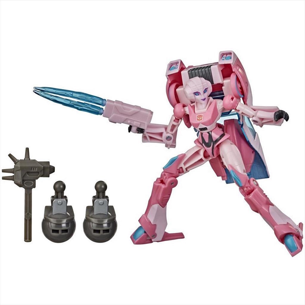 Hasbro Transformers E7104 Arcee Deluxe Build Figure Cyberverse