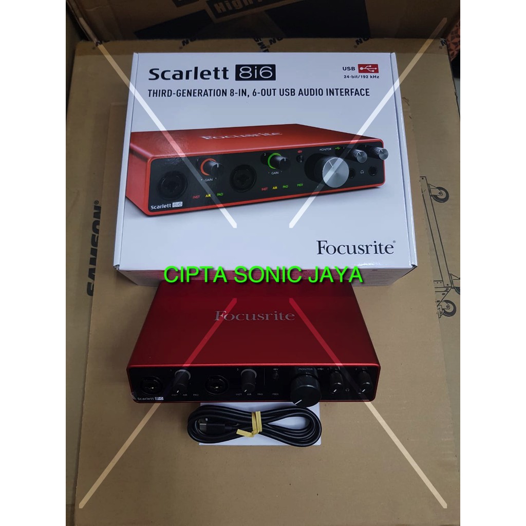 Soundcard Focusrite Scarlett 8i6 3rd Gen USB Audio Interface Original Kairos