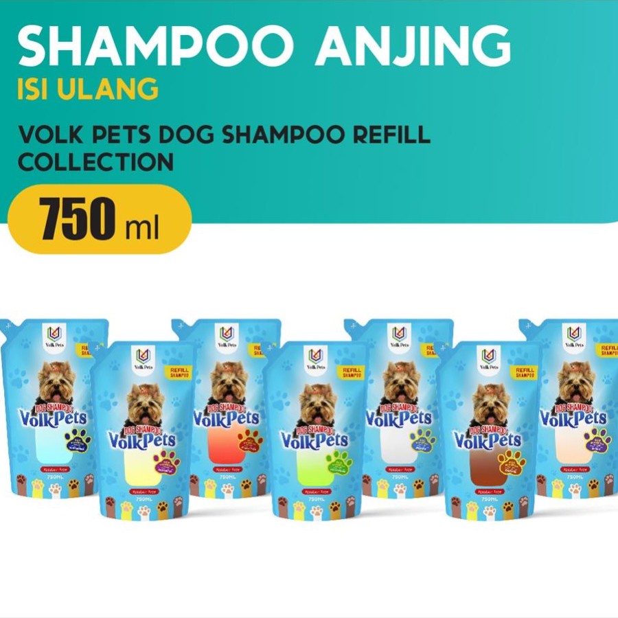 Volk Pets Dog Shampoo Refill Collection 750 ML / Shampo Anjing