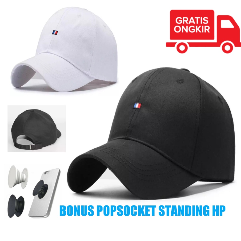 BIG SALE PROMO BONUS POPSOCKET STANDING HP - TOPI DISTRO BASEBALL PRIA WANITA DEWASA CASUAL NEW MODE