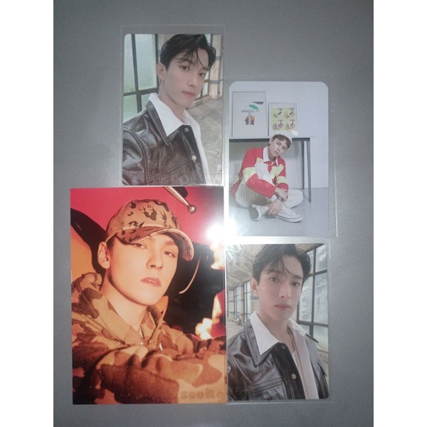 Seventeen photocard attacca op 3 dk set, bene mecima semicolon vernon, pc kihno attacca vernon