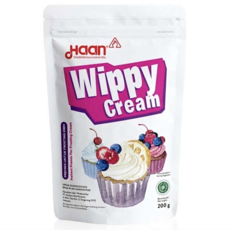 HAAN WIPPY CREAM POUCH 200 GR