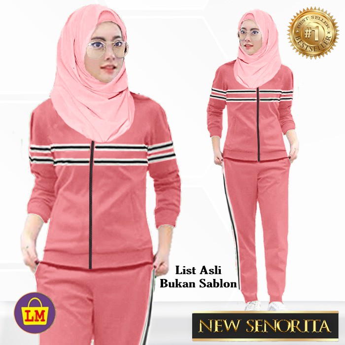 Baju Setelan Olahraga Senam Training Senorita XL XXL XXXL LMS 04964 05068 05172