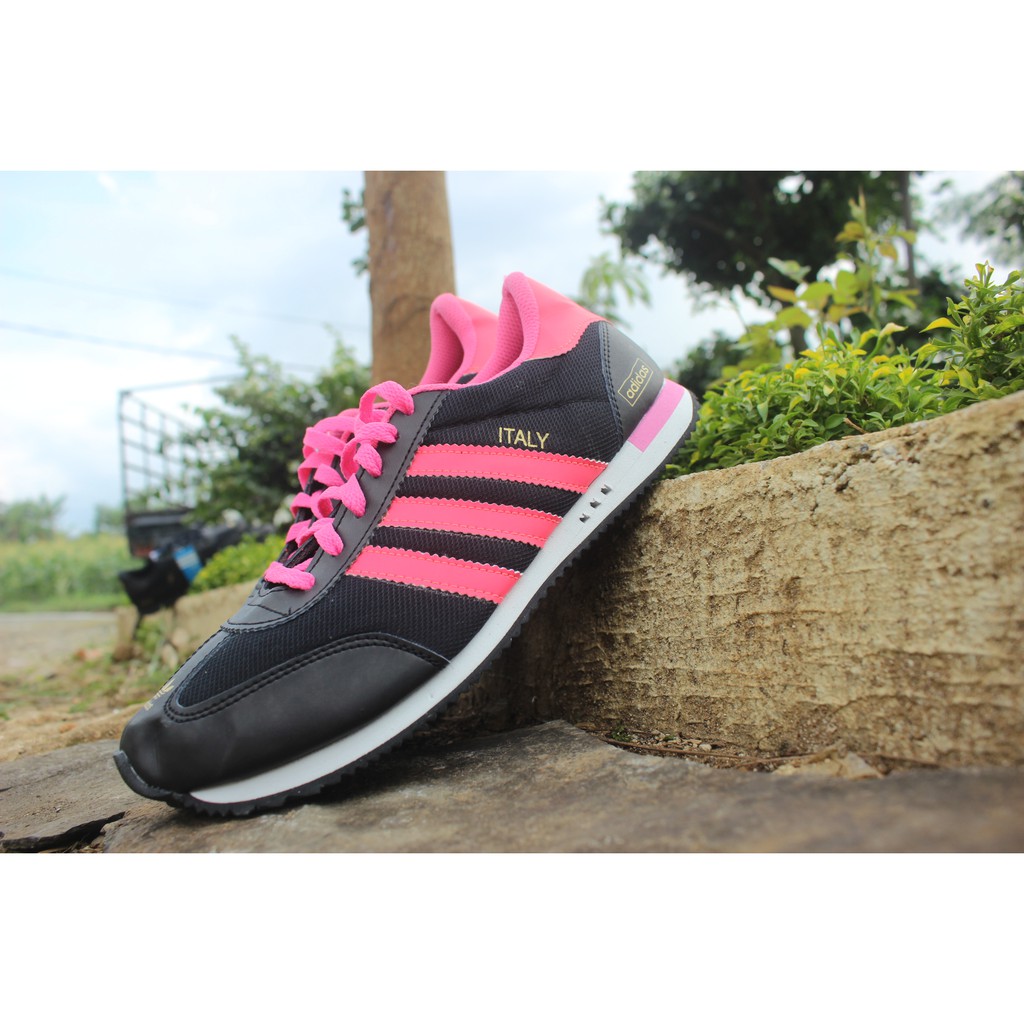 Sepatu Adidas Italy Pink Black Grade Original