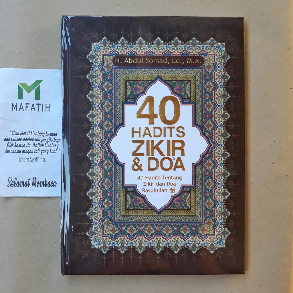 Buku 40 Hadits Zikir & Doa - UAS Ustadz Abdul Somad 100% ORIGINAL Tafaqquh - hadis sunnah dzikir wir
