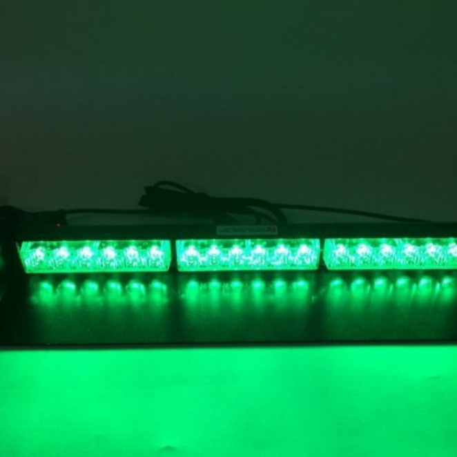 LED strobo lampu dashboard mobil truk 12 volt nyala hijau