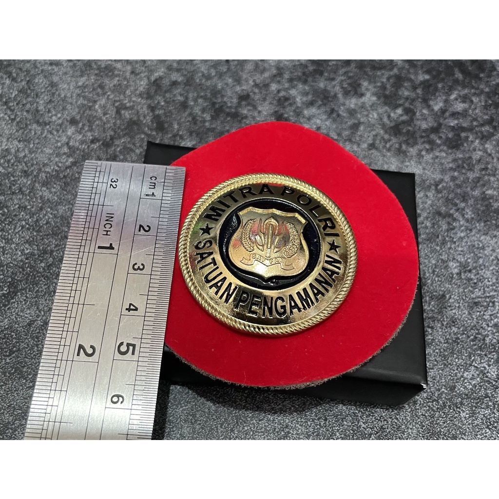 Pin Mitra Polri Satpam Mika (Magnet) - Pin Satpampol - Pin Mitra Polri Satpam Mika