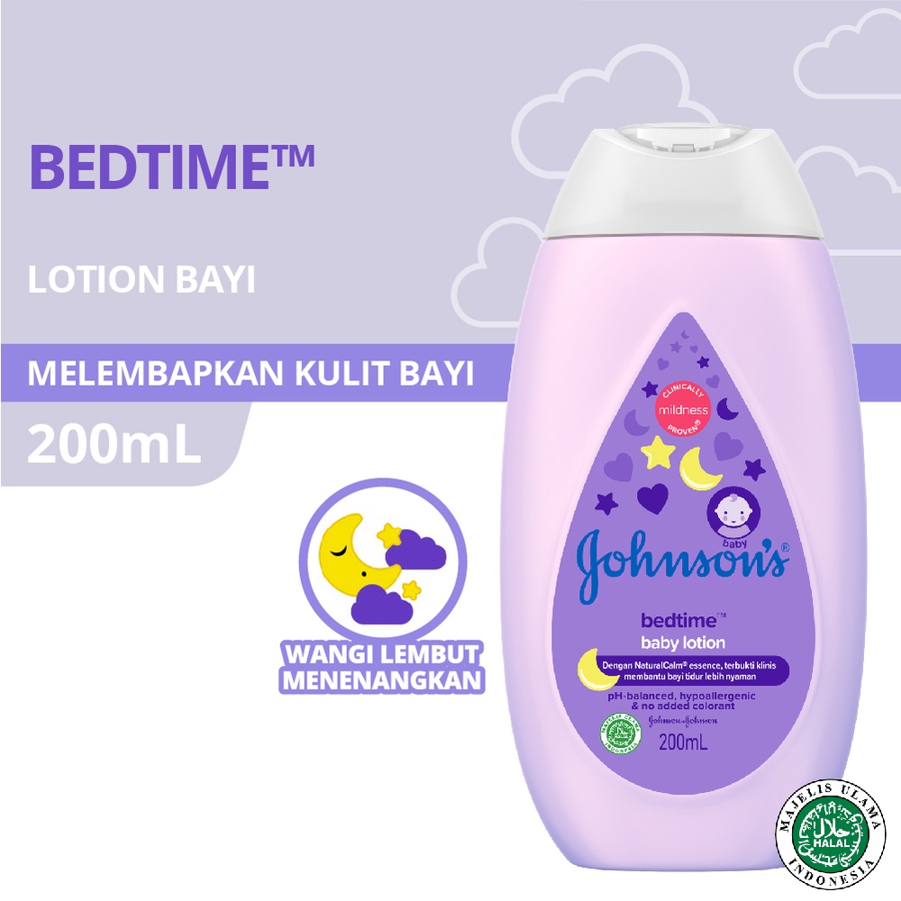 JOHNSON'S Bedtime Baby Lotion - Losion Bayi 200ml