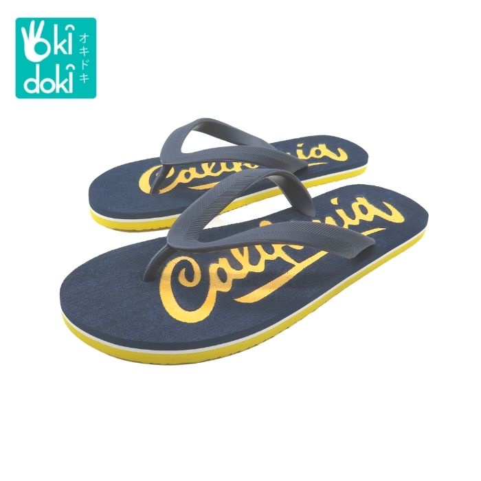 OKIDOKI Men Slippers California 844194-Navy - Sandal Pria