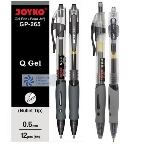 

HOT SALEPulpen Gel Pen Klik JOYKO GP-265 Q GEL (Hitam) 0.5 mm RJT