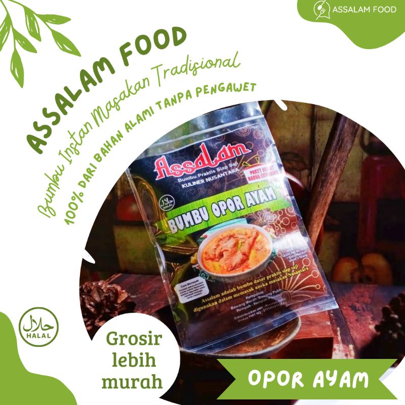 

ASSALAM Bumbu Instan Masakan Tradisional "Opor Ayam