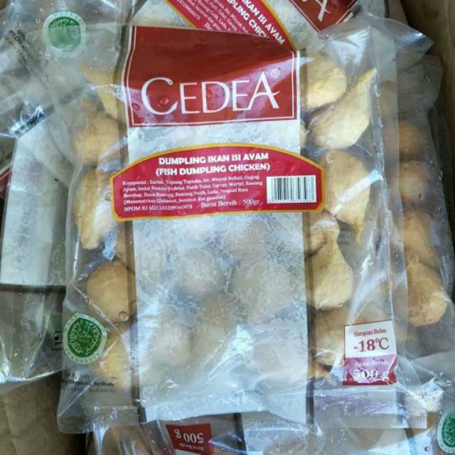 

DUMPLING AYAM CEDEA FISH DUMPLING CHICKEN 500GR DUMPLING IKAN ISI AYAM FROZEN FOOD