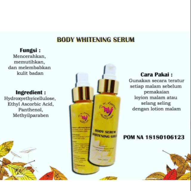 skincare Dr widyarini body whitening serum