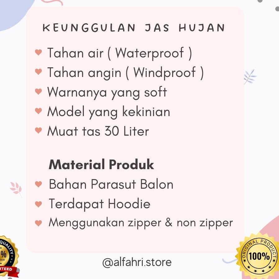 Recomend Alfahri store Jas hujan wanita ponco syari  / jas hujan syari / jas hujan wanita / jas huja