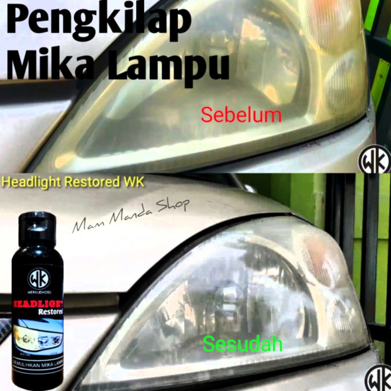 Pengkilap Lampu Mobil / Pembersih Headlight / Mika Lampu / Headlight Restore / Headlamp polish