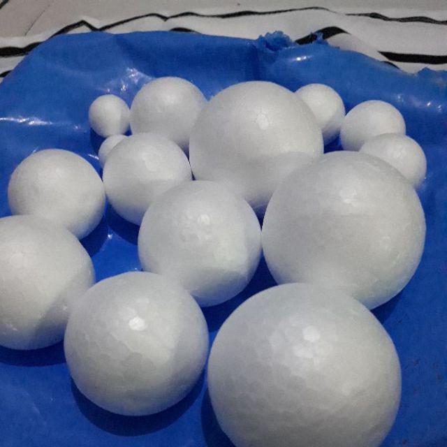 Sterofoam Bola / Bola Gabus Bulat 4 Cm