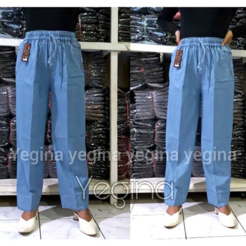 CELANA LUNA JEANS JUMBO STANDAR BISA COD JAMINAN KUALITAS