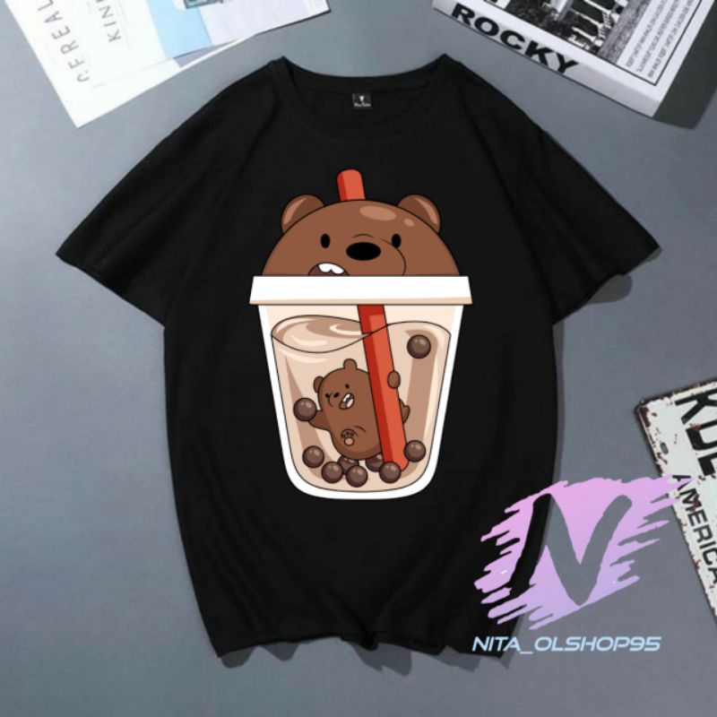 kaos Boba animasi anak baju we bere Bears boba