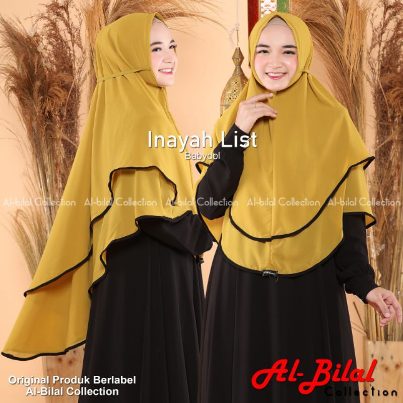 Khimar Bergo Syria Inayah List Babydoll Ori  Al Bilal Collection