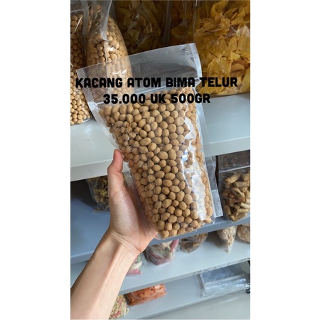 

kacang atom bima telur uk 500gr