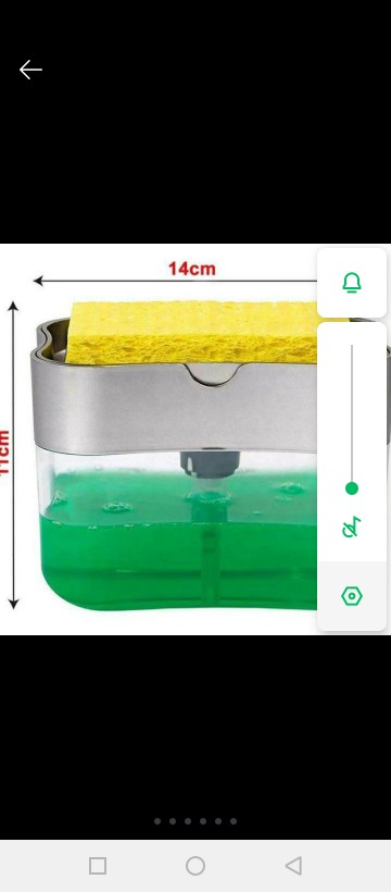 Dispenser Sabun & Holder Spons Cuci Piring 2in1 Free Sponge