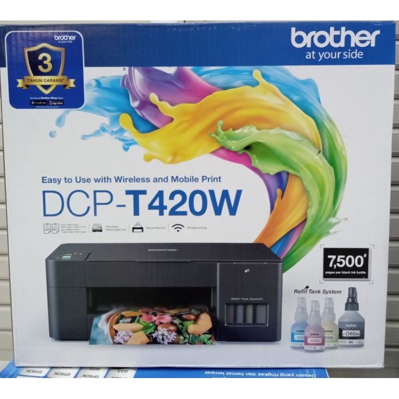 printer brother DCP T420W print scan copy tinta original brother T420 brother T420W