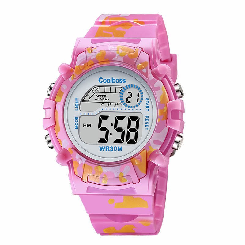 Jam Tangan Pria Olahraga Digital Tahan Air LED Digital Watch Children Boy Girl Waterproof Gift Watches