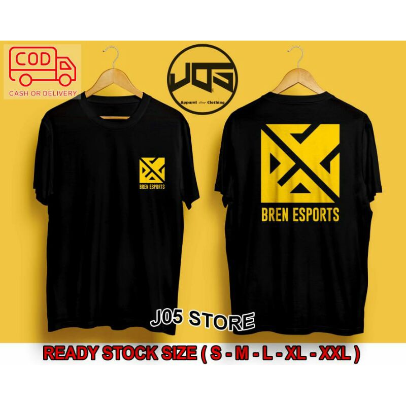 Kaos T-shirt Distro Esports Bren Baju Atasan Pria / Kaos Gamers / Combed 30s Premium