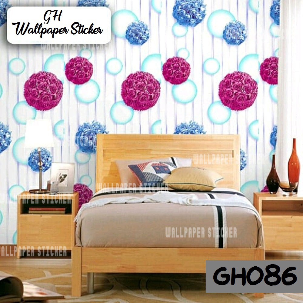 Wallpaper dinding hiasan dekorasi dinding stiker dinding walpaper dinding Kode GH086 Ukuran 9meter