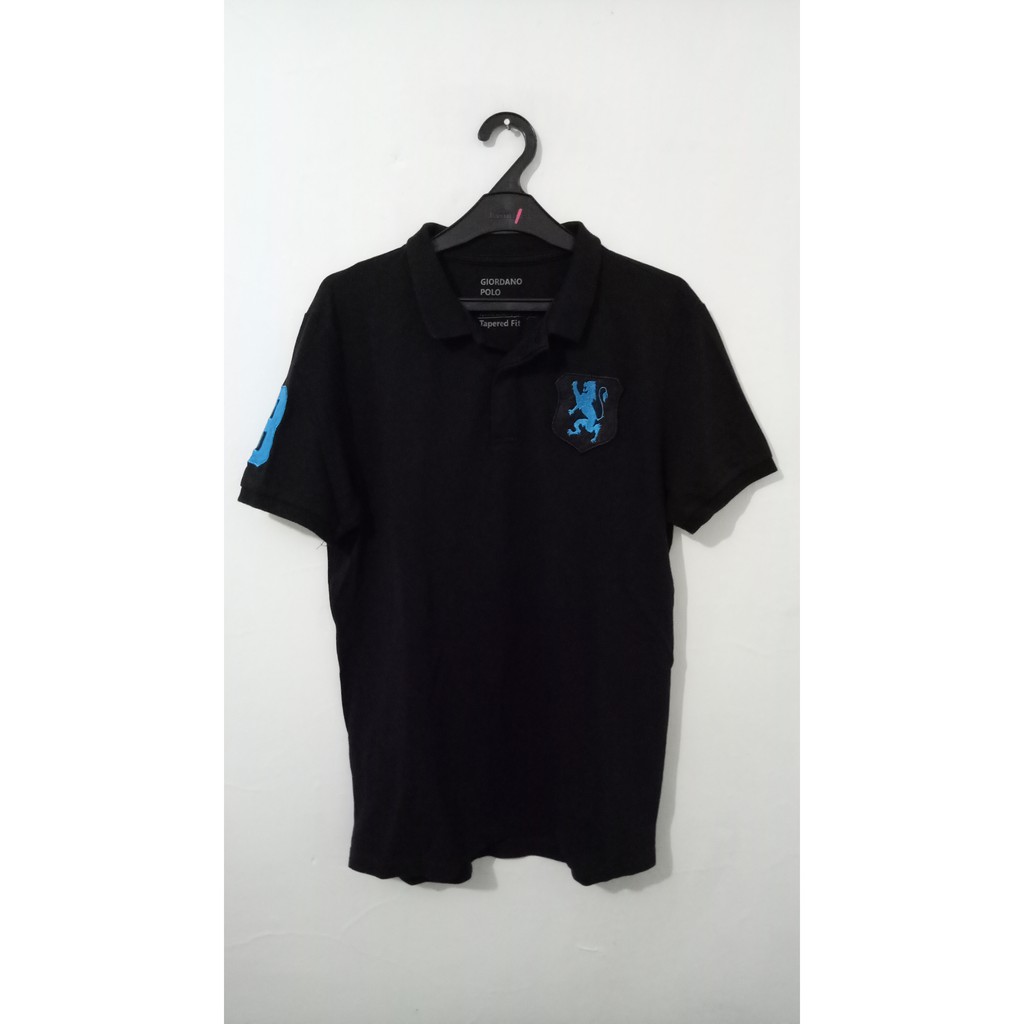 Kaos Polo Giordano Women Original Hitam ukuran M