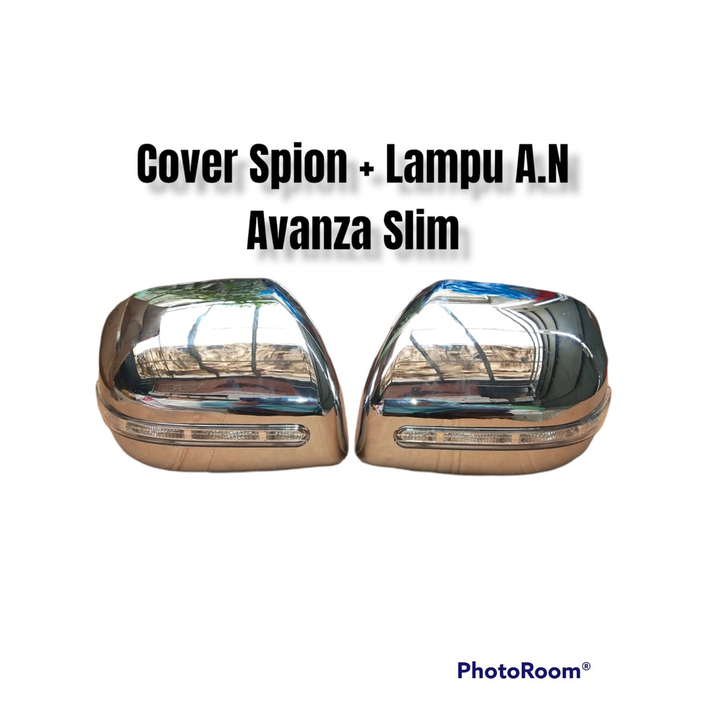 Cover spion All New Avanza + Lampu Slim Model Ori Ganti / Mirror Cover Lampu Slim